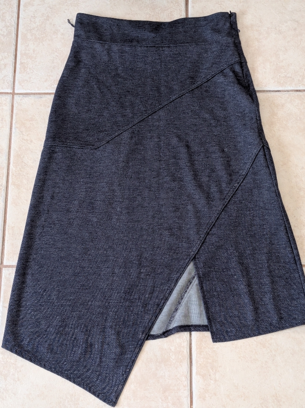 RACHEL Rachel Roy Gray Knit Skirt Size Large